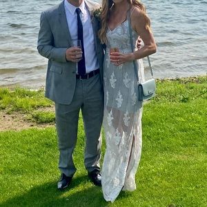 Beautiful laced outing dress! Worn 2x for two weddings!